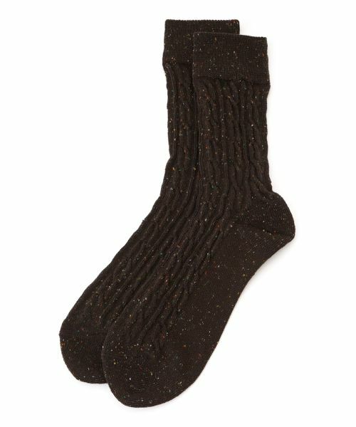 CARA O CRUZ / キャラ・オ・クルス ソックス | カラーネップケーブルソックス | 詳細4