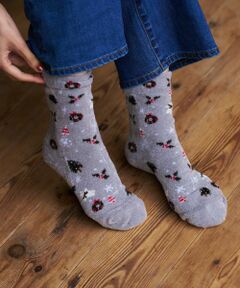 CARA O CRUZ / キャラ・オ・クルス ソックス | クリスマス柄ショートソックス