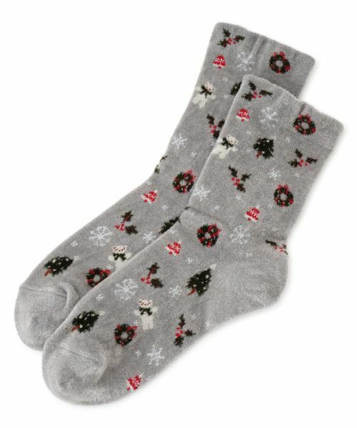 CARA O CRUZ / キャラ・オ・クルス ソックス | クリスマス柄ショートソックス | 詳細2