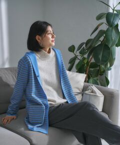 CARA O CRUZ / キャラ・オ・クルス カーディガン・ボレロ | 【リバーシブル 旅に便利】フーデッドカーディガン【CoC by CARA O CRUZ】