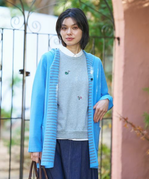 CARA O CRUZ / キャラ・オ・クルス カーディガン・ボレロ | 【リバーシブル 旅に便利】フーデッドカーディガン【CoC by CARA O CRUZ】 | 詳細1