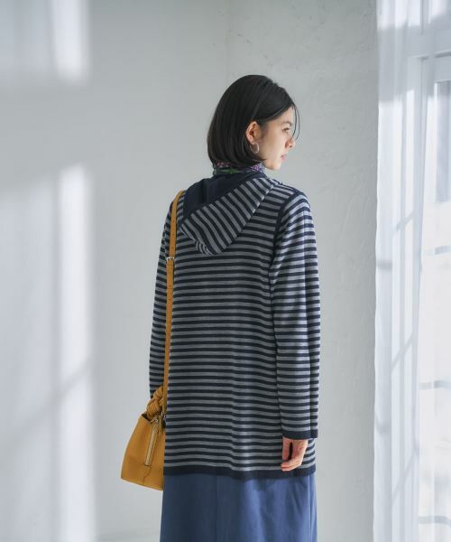 CARA O CRUZ / キャラ・オ・クルス カーディガン・ボレロ | 【リバーシブル 旅に便利】フーデッドカーディガン【CoC by CARA O CRUZ】 | 詳細12