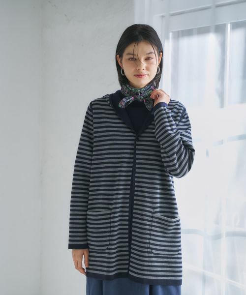 CARA O CRUZ / キャラ・オ・クルス カーディガン・ボレロ | 【リバーシブル 旅に便利】フーデッドカーディガン【CoC by CARA O CRUZ】 | 詳細13