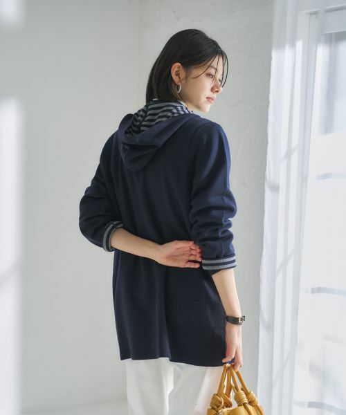 CARA O CRUZ / キャラ・オ・クルス カーディガン・ボレロ | 【リバーシブル 旅に便利】フーデッドカーディガン【CoC by CARA O CRUZ】 | 詳細18