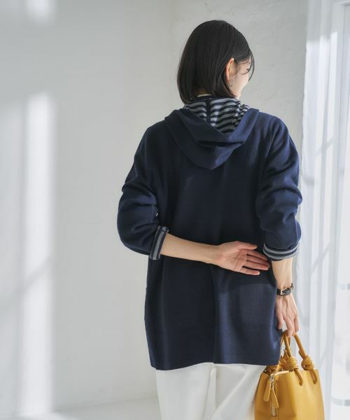 CARA O CRUZ / キャラ・オ・クルス カーディガン・ボレロ | 【リバーシブル 旅に便利】フーデッドカーディガン【CoC by CARA O CRUZ】 | 詳細19