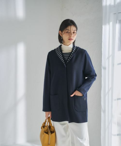 CARA O CRUZ / キャラ・オ・クルス カーディガン・ボレロ | 【リバーシブル 旅に便利】フーデッドカーディガン【CoC by CARA O CRUZ】 | 詳細20