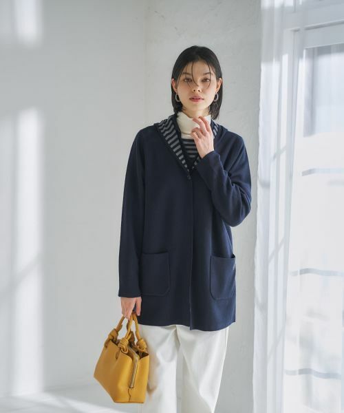 CARA O CRUZ / キャラ・オ・クルス カーディガン・ボレロ | 【リバーシブル 旅に便利】フーデッドカーディガン【CoC by CARA O CRUZ】 | 詳細21