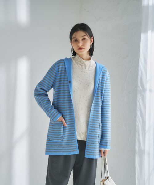 CARA O CRUZ / キャラ・オ・クルス カーディガン・ボレロ | 【リバーシブル 旅に便利】フーデッドカーディガン【CoC by CARA O CRUZ】 | 詳細22