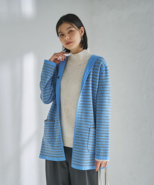 CARA O CRUZ / キャラ・オ・クルス カーディガン・ボレロ | 【リバーシブル 旅に便利】フーデッドカーディガン【CoC by CARA O CRUZ】 | 詳細23
