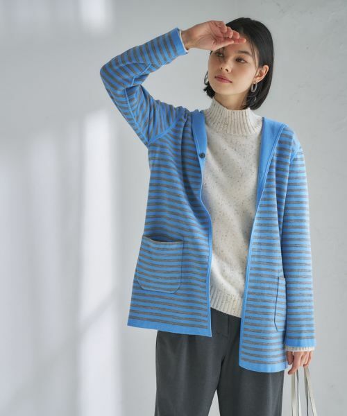 CARA O CRUZ / キャラ・オ・クルス カーディガン・ボレロ | 【リバーシブル 旅に便利】フーデッドカーディガン【CoC by CARA O CRUZ】 | 詳細24