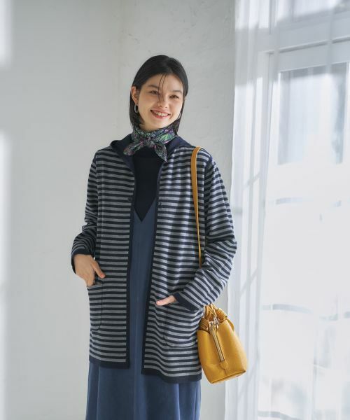 CARA O CRUZ / キャラ・オ・クルス カーディガン・ボレロ | 【リバーシブル 旅に便利】フーデッドカーディガン【CoC by CARA O CRUZ】 | 詳細7