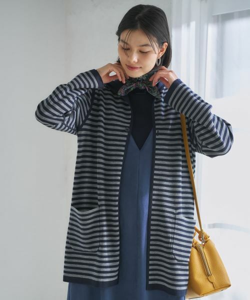 CARA O CRUZ / キャラ・オ・クルス カーディガン・ボレロ | 【リバーシブル 旅に便利】フーデッドカーディガン【CoC by CARA O CRUZ】 | 詳細9
