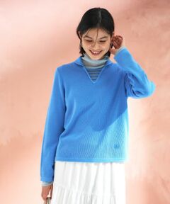 CARA O CRUZ / キャラ・オ・クルス ニット・セーター | 切替ラウンドカラーニット【CoC by CARA O CRUZ】