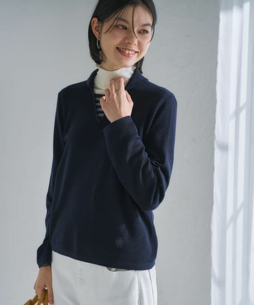 CARA O CRUZ / キャラ・オ・クルス ニット・セーター | 切替ラウンドカラーニット【CoC by CARA O CRUZ】 | 詳細10