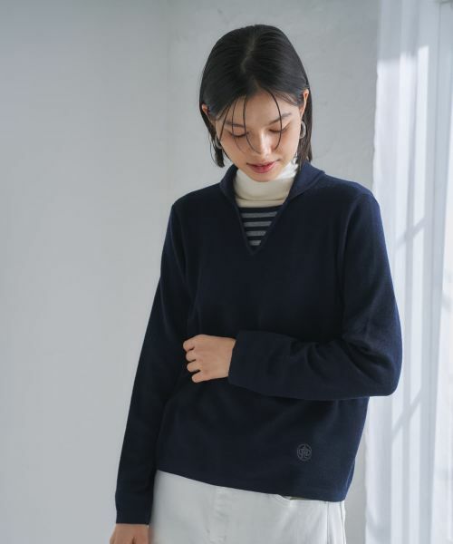 CARA O CRUZ / キャラ・オ・クルス ニット・セーター | 切替ラウンドカラーニット【CoC by CARA O CRUZ】 | 詳細11