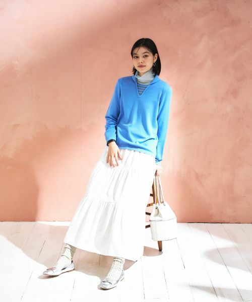 CARA O CRUZ / キャラ・オ・クルス ニット・セーター | 切替ラウンドカラーニット【CoC by CARA O CRUZ】 | 詳細15