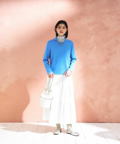 CARA O CRUZ / キャラ・オ・クルス ニット・セーター | 切替ラウンドカラーニット【CoC by CARA O CRUZ】 | 詳細16