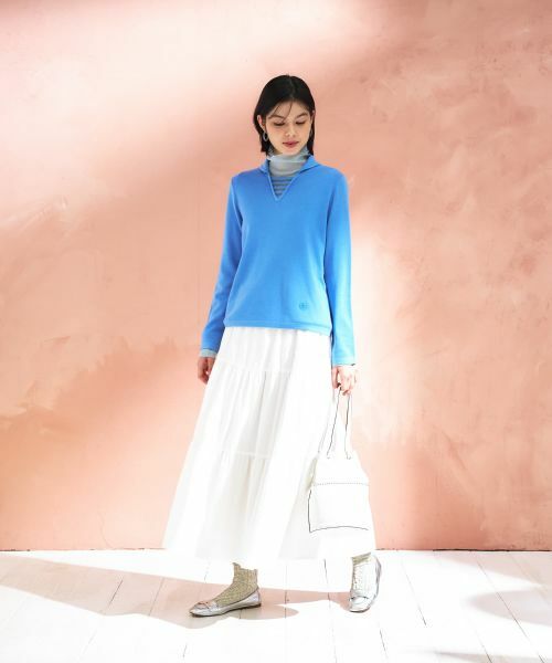 CARA O CRUZ / キャラ・オ・クルス ニット・セーター | 切替ラウンドカラーニット【CoC by CARA O CRUZ】 | 詳細17