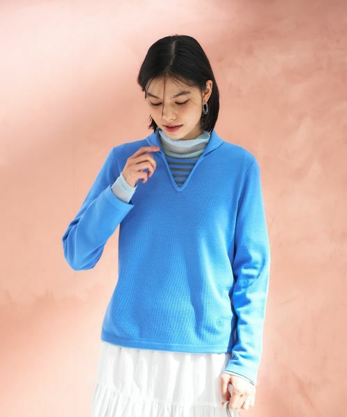 CARA O CRUZ / キャラ・オ・クルス ニット・セーター | 切替ラウンドカラーニット【CoC by CARA O CRUZ】 | 詳細3