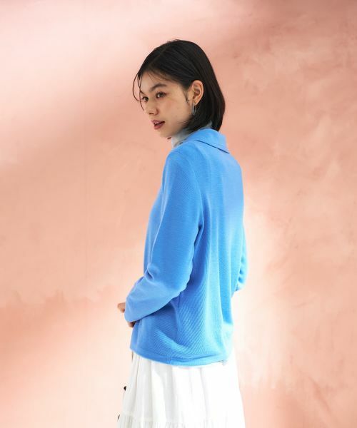 CARA O CRUZ / キャラ・オ・クルス ニット・セーター | 切替ラウンドカラーニット【CoC by CARA O CRUZ】 | 詳細4