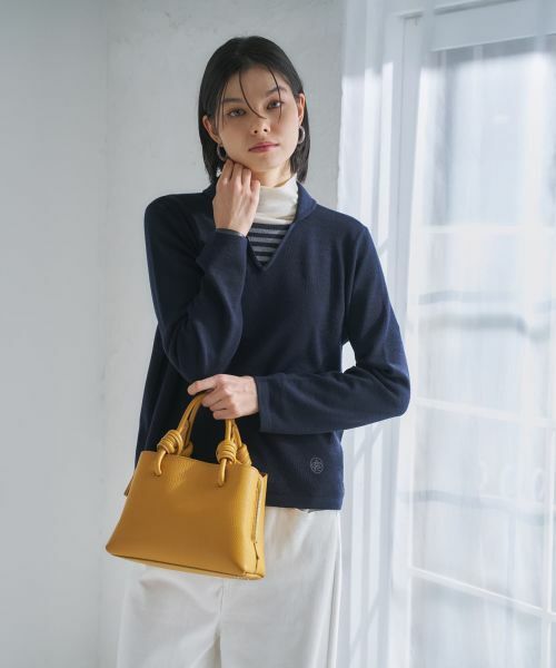 CARA O CRUZ / キャラ・オ・クルス ニット・セーター | 切替ラウンドカラーニット【CoC by CARA O CRUZ】 | 詳細9