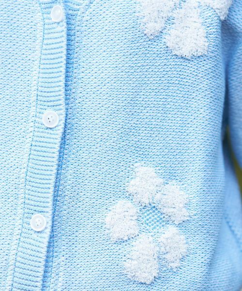 CARA O CRUZ / キャラ・オ・クルス カーディガン・ボレロ | フラワー Vネックカーディガン【産地ナブル】 | 詳細29