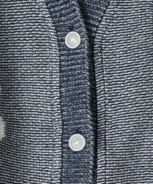 CARA O CRUZ / キャラ・オ・クルス カーディガン・ボレロ | フラワー Vネックカーディガン【産地ナブル】 | 詳細30