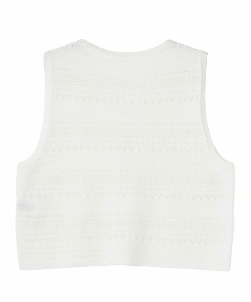 CARA O CRUZ / キャラ・オ・クルス テーラードジャケット | 透かし編みVネックニットベスト | 詳細28