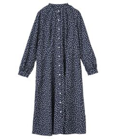 CARA O CRUZ / キャラ・オ・クルス ドレス | あらえる 花柄スタンドカラーワンピース【CoC by CARA O CRUZ】