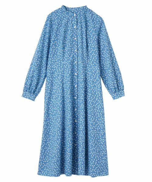 CARA O CRUZ / キャラ・オ・クルス ドレス | あらえる 花柄スタンドカラーワンピース【CoC by CARA O CRUZ】 | 詳細1