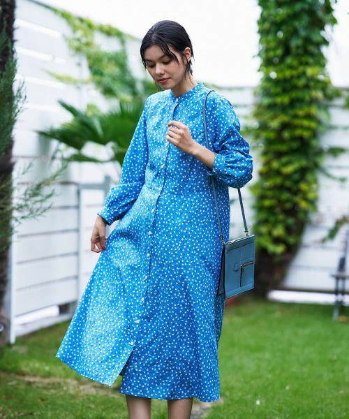 CARA O CRUZ / キャラ・オ・クルス ドレス | あらえる 花柄スタンドカラーワンピース【CoC by CARA O CRUZ】 | 詳細11