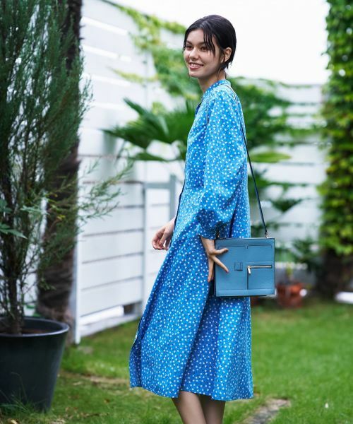 CARA O CRUZ / キャラ・オ・クルス ドレス | あらえる 花柄スタンドカラーワンピース【CoC by CARA O CRUZ】 | 詳細12