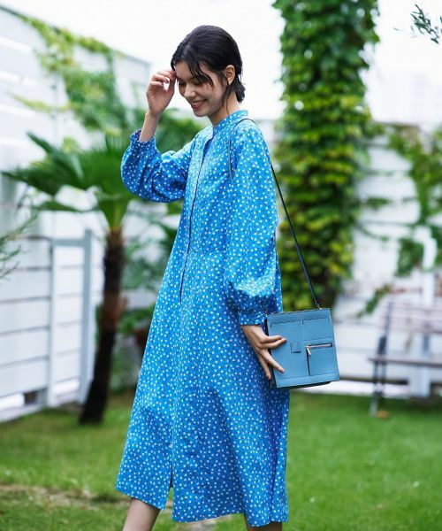 CARA O CRUZ / キャラ・オ・クルス ドレス | あらえる 花柄スタンドカラーワンピース【CoC by CARA O CRUZ】 | 詳細13