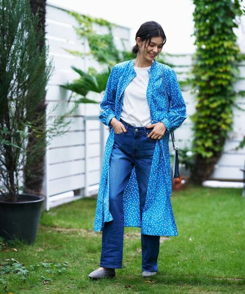 CARA O CRUZ / キャラ・オ・クルス ドレス | あらえる 花柄スタンドカラーワンピース【CoC by CARA O CRUZ】 | 詳細17