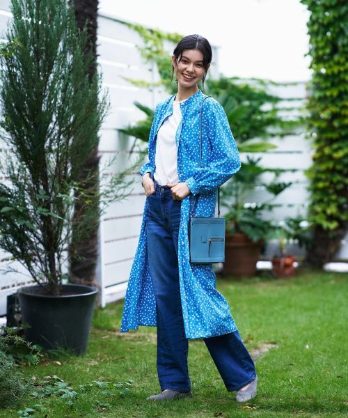 CARA O CRUZ / キャラ・オ・クルス ドレス | あらえる 花柄スタンドカラーワンピース【CoC by CARA O CRUZ】 | 詳細18