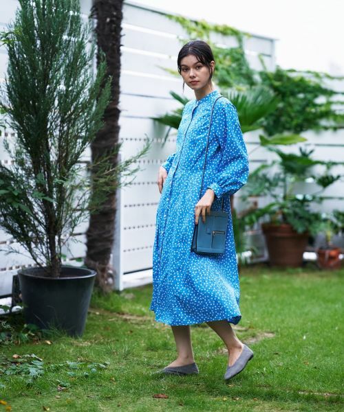 CARA O CRUZ / キャラ・オ・クルス ドレス | あらえる 花柄スタンドカラーワンピース【CoC by CARA O CRUZ】 | 詳細22