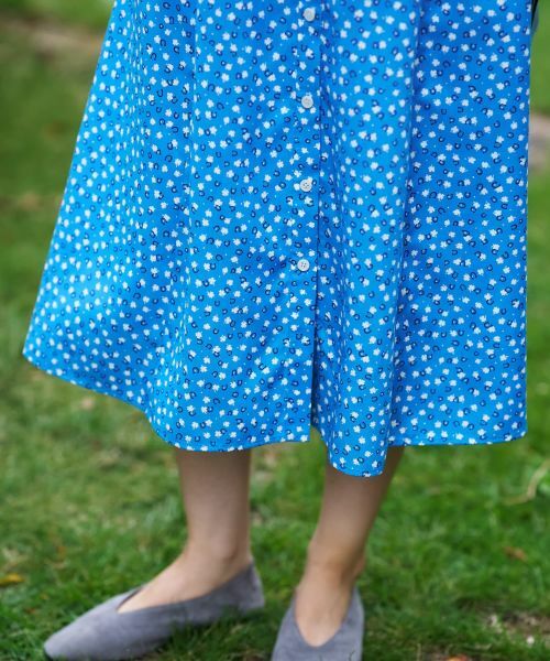 CARA O CRUZ / キャラ・オ・クルス ドレス | あらえる 花柄スタンドカラーワンピース【CoC by CARA O CRUZ】 | 詳細29