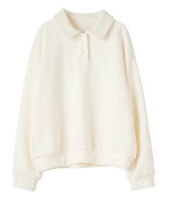 CARA O CRUZ / キャラ・オ・クルス スウェット | 洗える レース編み襟プルオーバー【CoC by CARA O CRUZ】