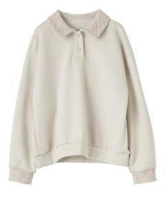 CARA O CRUZ / キャラ・オ・クルス スウェット | 洗える レース編み襟プルオーバー【CoC by CARA O CRUZ】