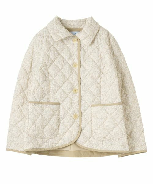 CARA O CRUZ / キャラ・オ・クルス テーラードジャケット | 中わた入りフーデッドジャケット【CoC by CARA O CRUZ】(ベージュ)
