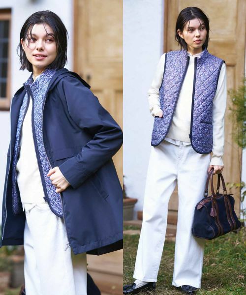 CARA O CRUZ / キャラ・オ・クルス その他アウター | 3WAYフーデッドコート【CoC by CARA O CRUZ】(ネイビー)