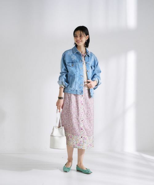 CARA O CRUZ / キャラ・オ・クルス テーラードジャケット | 花柄プリントGジャン【EDWIN】【産地ナブル】 | 詳細30