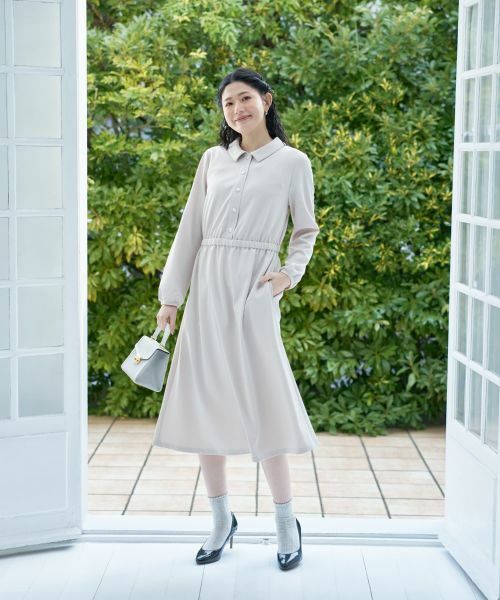 CARA O CRUZ / キャラ・オ・クルス ドレス | ウエストギャザーワンピース【CoC by CARA O CRUZ】 | 詳細10