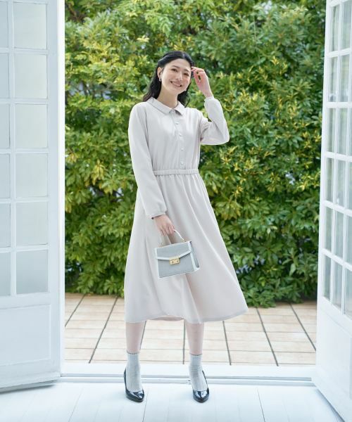 CARA O CRUZ / キャラ・オ・クルス ドレス | ウエストギャザーワンピース【CoC by CARA O CRUZ】 | 詳細13