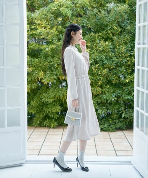 CARA O CRUZ / キャラ・オ・クルス ドレス | ウエストギャザーワンピース【CoC by CARA O CRUZ】 | 詳細14