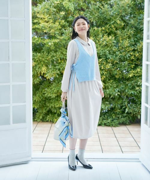 CARA O CRUZ / キャラ・オ・クルス ドレス | ウエストギャザーワンピース【CoC by CARA O CRUZ】 | 詳細18