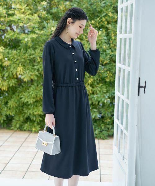 CARA O CRUZ / キャラ・オ・クルス ドレス | ウエストギャザーワンピース【CoC by CARA O CRUZ】 | 詳細6