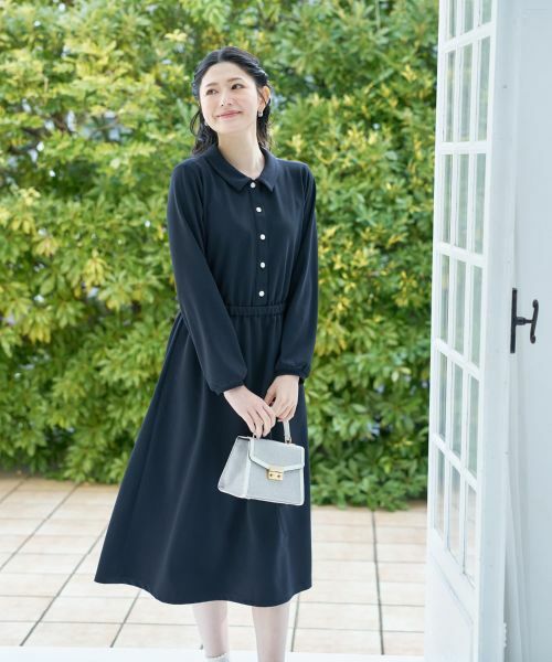 CARA O CRUZ / キャラ・オ・クルス ドレス | ウエストギャザーワンピース【CoC by CARA O CRUZ】 | 詳細9