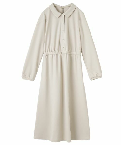 CARA O CRUZ / キャラ・オ・クルス ドレス | ドッキングシャツワンピース【CoC by CARA O CRUZ】(ベージュ)