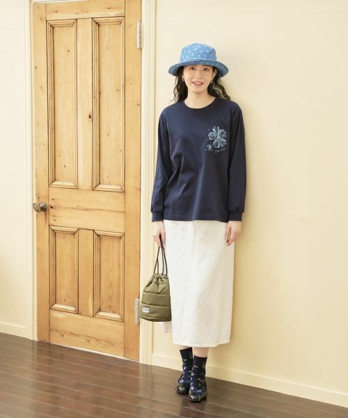 CARA O CRUZ / キャラ・オ・クルス カットソー | フラワープリントクルーネックカットソー | 詳細13